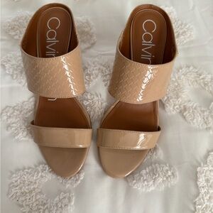 Calvin Klein Women's Beige Sandals